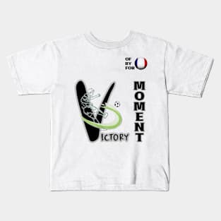 Dynamic France Football Player Pose V2-8 Kids T-Shirt